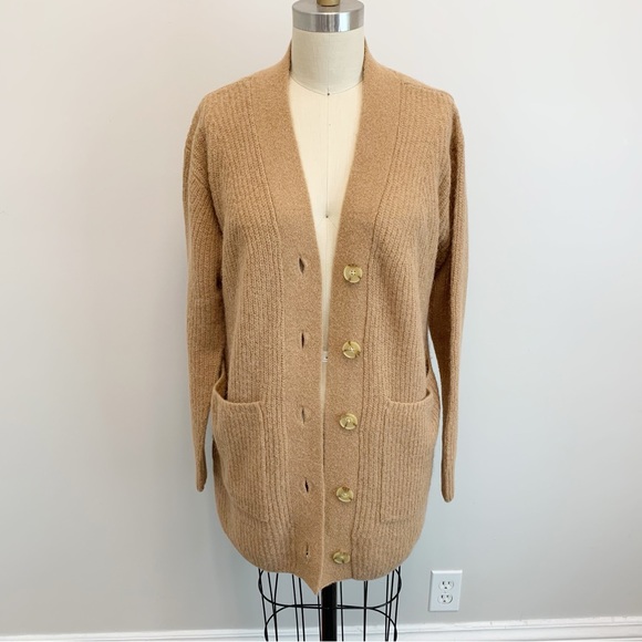 Everlane Oversized Alpaca Pocket Cardigan Size Extra Small - Picture 2 of 11